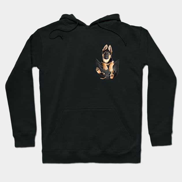 German shepherd with love Hoodie by designathome